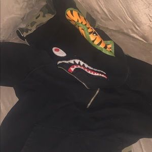 bape half size up hoodie